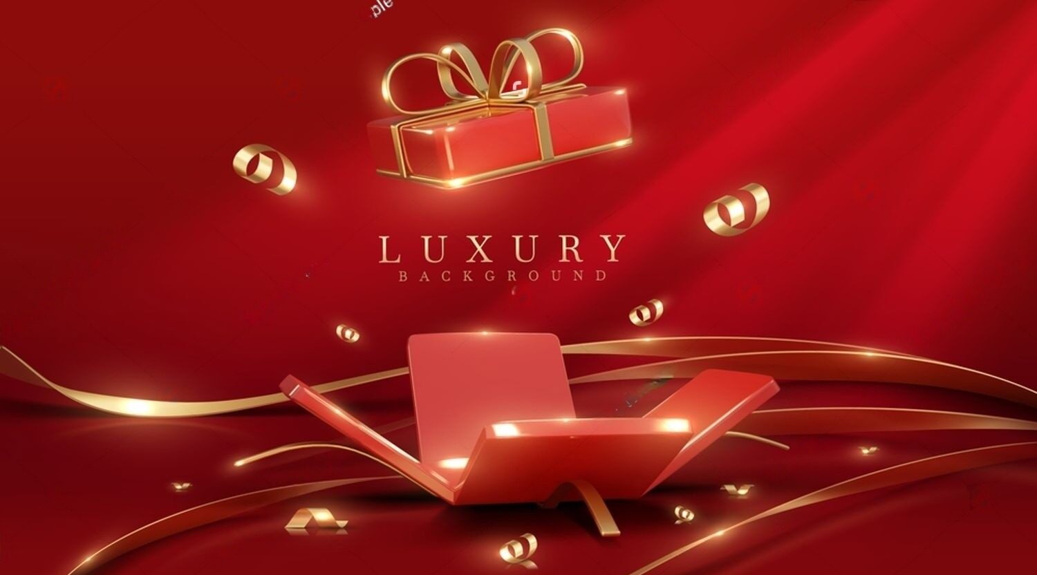 stock vector open red and gold gift box on luxury background with ribbon and confetti perfect for celebrating 2481843261 transformed e1728125683777
